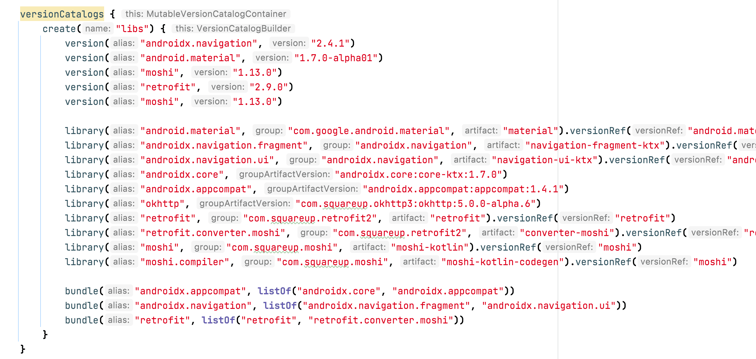 Managing libraries and dependencies in Android projects with Gradle version catalog